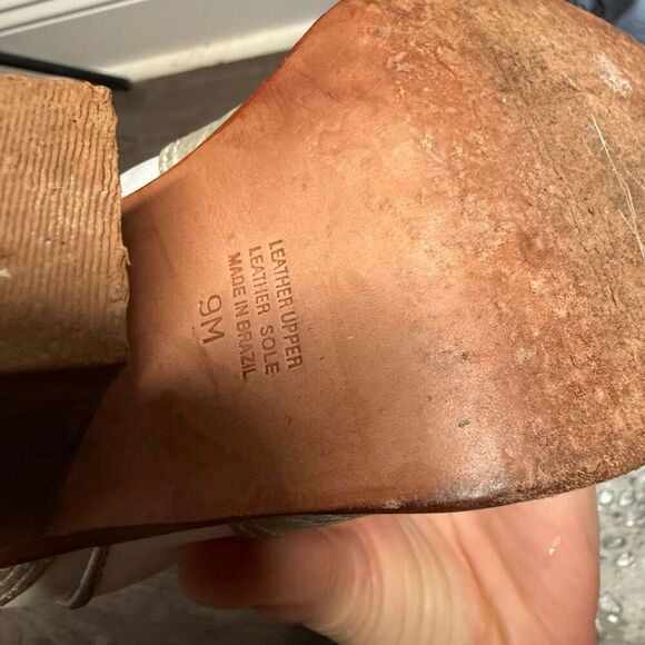 Para Raio White Silver Leather Pointed Toe Brazilian Cowgirl Boots Women's 9 - Picture 7 of 7